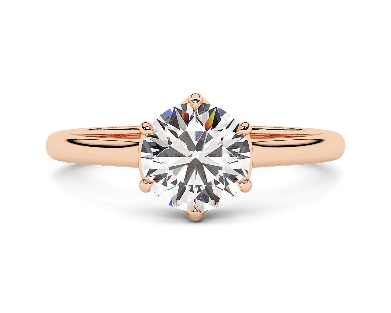The Liana Six Prong Solitaire